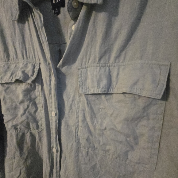 Linen button down top, XL, Gap - Picture 3 of 5